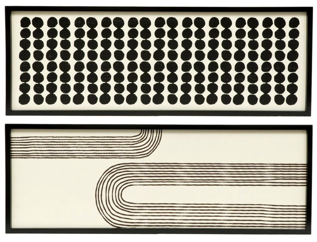 Arch/Dots Wood Sign