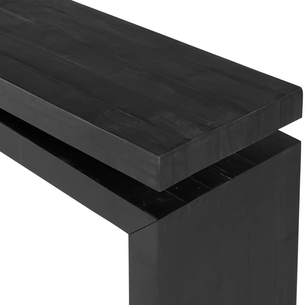 Matthes Console - Aged Black 79"