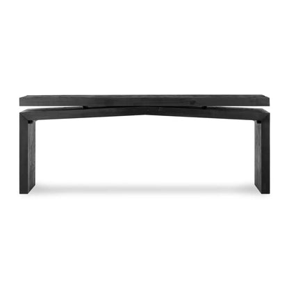 Matthes Console - Aged Black 79"