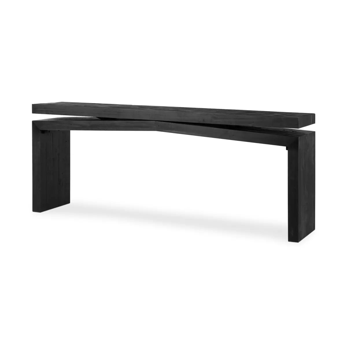 Matthes Console - Aged Black 79"
