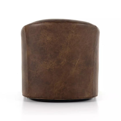 Quince Leather Swivel Chair