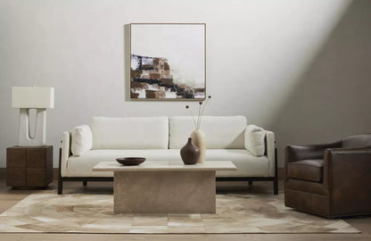 Quince Leather Swivel Chair