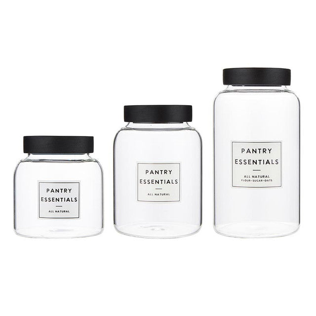 Pantry Essentials Glass Canisters