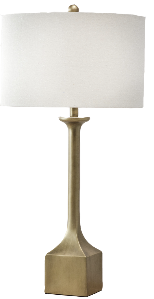 32" Tall Gold Resin Table Lamp