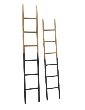 Ladder Decor Wood/Black