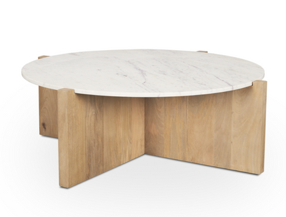 Bianca Round Marble Top Coffee Table