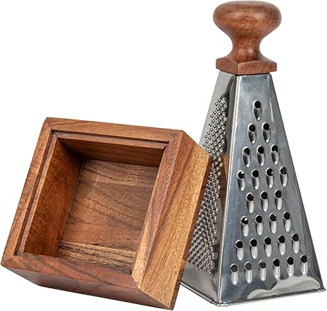 Stainless Grates and Wood Base