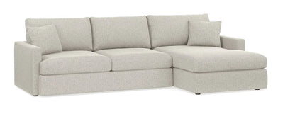 Allure Chaise Sectional Married Fabric + Standard Cushion