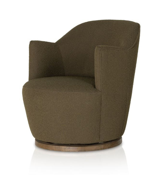 Aria Swivel - Olive Boucle