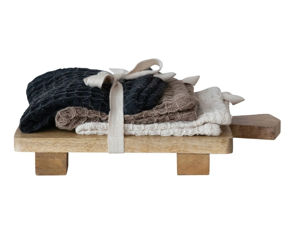 Cotton Dish Cloths With Board