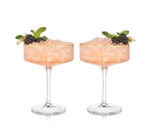 Meridian Crystal Coupe Glasses