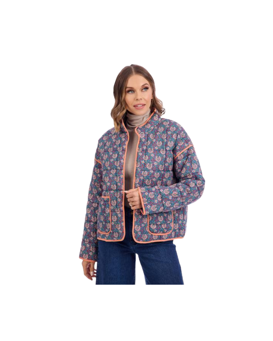 Block Print Quilted Jacket