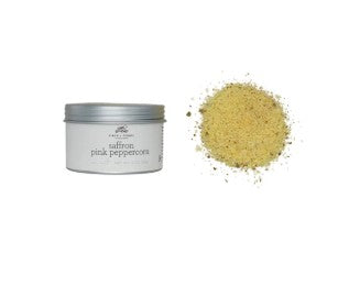 Saffron Pink Peppercorn Sea Salt