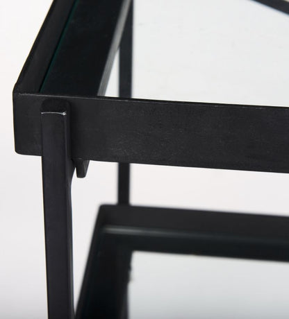 Tre Metal & Glass Console